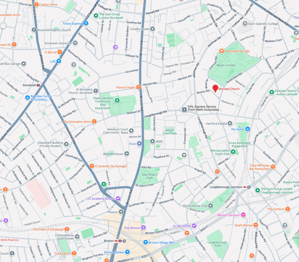 Michael Church on Google Maps